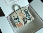 BIRKIN 25 BAG IN WHITE CREAM CALFSKIN WITH COLORFUL STICKER - Image 2