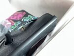 BIRKIN 25 BAG IN BLACK CALFSKIN WITH COLORFUL STICKER - Image 10