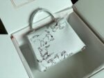 BIRKIN 25 BAG IN WHITE CALFSKIN WITH COLORFUL STICKER 228763 - Image 2