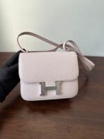 CONSTANCE 18 LIGHT PINK CHEVRE SILVER HARDWARE - Image 13