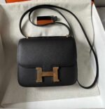 CONSTANCE 18 BLACK EPSOM GOLD HARDWARE WITH MIRROR - Image 3