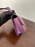 CONSTANCE 18 PURPLE OSTRICH SILVER HARDWARE - Image 14