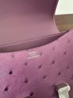 CONSTANCE 18 PURPLE OSTRICH SILVER HARDWARE - Image 7