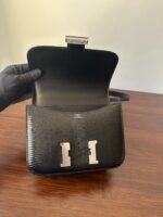 CONSTANCE 18 BLACK LIZARD SILVER HARDWARE - Image 12