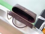 CHANEL 25S VANITY BAG 19.5 CM IN BURGUNDY BROWN LAMBSKIN - Image 4
