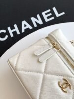 CHANEL 25S VANITY BAG 19.5 CM IN WHITE LAMBSKIN - Image 11