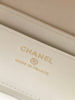 CHANEL 25S VANITY BAG 19.5 CM IN WHITE LAMBSKIN - Image 9