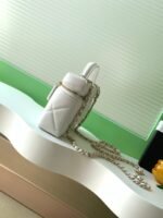 CHANEL 25S VANITY BAG 19.5 CM IN WHITE LAMBSKIN - Image 14