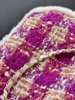 CHANEL 25S SHOPPING BAG 34 IN DARK PINK MIX WHITE TWEED - Image 9