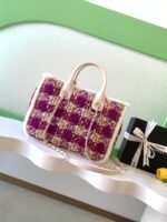 CHANEL 25S SHOPPING BAG 34 IN DARK PINK MIX WHITE TWEED - Image 11
