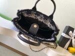 CHANEL 25S SHOPPING BAG 34 IN BLACK MIX GREY TWEED - Image 14