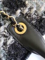 CHANEL 25S SHOPPING BAG 40 IN BLACK MIX GREY TWEED - Image 4