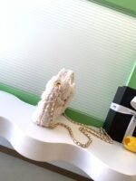 CHANEL 25S BOW BAG 26 IN CREAM WHITE TWEED WITH GOLD HARDWARE - Image 2