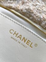 CHANEL 25S BOW BAG 26 IN CREAM WHITE TWEED WITH GOLD HARDWARE - Image 4