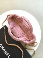 CHANEL 25S BOW BAG 26 IN PINK TWEED WITH GOLD HARDWARE - Image 17