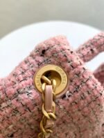CHANEL 25S BOW BAG 26 IN PINK TWEED WITH GOLD HARDWARE - Image 12
