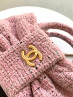 CHANEL 25S BOW BAG 26 IN PINK TWEED WITH GOLD HARDWARE - Image 13