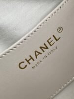 CHANEL 25S HOBO BAG 22 IN LIGHT BEIGE CAVIAR LEATHER WITH GOLD HARDWARE - Image 18