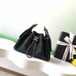 CHANEL 25S HOBO BAG 22 IN BLACK CAVIAR LEATHER STYLE 1 - Image 10