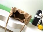 CHANEL 25S HOBO BAG 22 IN BEIGE BROWN CAVIAR LEATHER WITH GOLD HARDWARE - Image 6