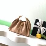 CHANEL 25S HOBO BAG 22 IN BEIGE BROWN CAVIAR LEATHER WITH GOLD HARDWARE - Image 10