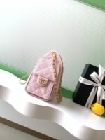 CHANEL 25S HOBO BAG 22 IN LIGHT PINK CAVIAR WITH GOLD HARDWARE - Image 12
