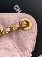 CHANEL 25S HOBO BAG 22 IN LIGHT PINK CAVIAR WITH GOLD HARDWARE - Image 9