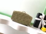 CHANEL 25S HOBO BAG 22 IN MOSS GREEN SUEDE WITH GOLD HARDWARE - Image 12