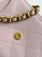 CHANEL 25S HOBO BAG 30 IN LIGHT PINK CAVIAR WITH GOLD HARDWARE - Image 18