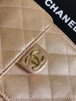 CHANEL 25S HOBO BAG 30 IN ROSE METALLIC CAVIAR - Image 13