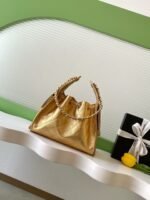 CHANEL 25S HOBO BAG 30 IN METALLIC GOLD CAVIAR LEATHER - Image 11