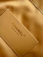 CHANEL 25S HOBO BAG 30 IN METALLIC GOLD CAVIAR LEATHER - Image 9