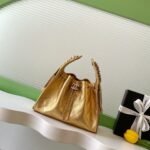CHANEL 25S HOBO BAG 30 IN METALLIC GOLD CAVIAR LEATHER - Image 10