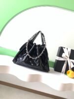 CHANEL 26S HOBO BAG 30 IN BLACK CALFSKIN - Image 2