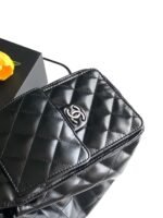 CHANEL 26S HOBO BAG 30 IN BLACK CALFSKIN - Image 8