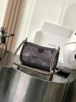CHANEL 25S CLUTCH WITH CHAIN 20 CM IN BLACK LAMBSKIN WITH GOLD HARDWARE - Image 7