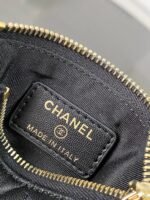 CHANEL 25S CLUTCH WITH CHAIN 20 CM IN BLACK LAMBSKIN WITH GOLD HARDWARE - Image 2