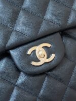 25S CHANEL CLASSIC JUMBO BAG 38 IN BLACK LAMBSKIN - Image 15