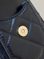 CHANEL CAMERA BAG 24 IN CONGO BLACK SHINY CALFSKIN GOLD CHAIN - Image 18