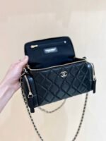 CHANEL 25S VANITY CASE 23 IN BLACK LAMBSKIN - Image 11