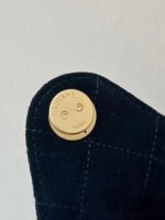 CC 25 HANDBAG 30 IN BLACK SUEDE GOLD HARDWARE - Image 12