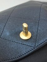 QUILTED SMALL HOBO BAG 27 IN BLACK LAMBSKIN GOLD HARDWARE - Image 8