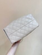 CC 25 HANDBAG IN CREAM 30 GRAINED CALFSKIN GOLD HARDWARE - Image 9