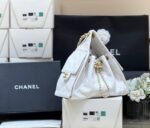 CC 25 HANDBAG IN WHITE 30 GRAINED CALFSKIN GOLD HARDWARE - Image 13