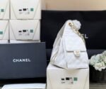 CC 25 HANDBAG IN WHITE 30 GRAINED CALFSKIN GOLD HARDWARE - Image 7