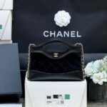 25S CHANEL MINI SHOPPING BAG 20 IN BLACK SUEDE CALFSKIN - Image 7