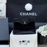 25S CHANEL MINI SHOPPING BAG 20 IN BLACK SUEDE CALFSKIN - Image 18