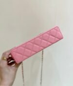 VANITY CASE 19 IN CONTESSA PINK CALFSKIN GOLD-TONE METALLIC - Image 15