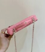 VANITY CASE 19 IN CONTESSA PINK CALFSKIN GOLD-TONE METALLIC - Image 14