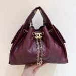 CHANEL 25S HANDBAG IN ROSSO ANCORA RED 30 GRAINED CALFSKIN GOLD HARDWARE - Image 10
